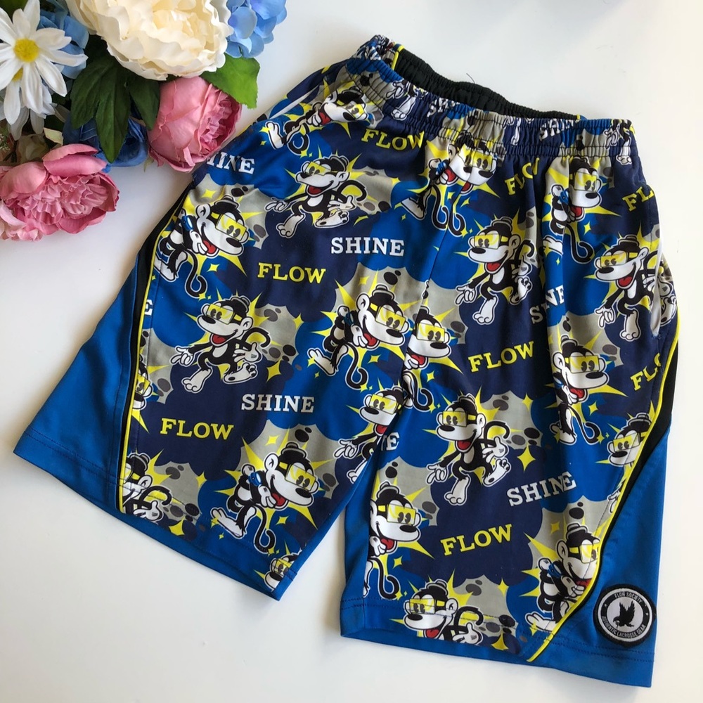 Flow Society Lacrosse Shorts boys L, blue yellow